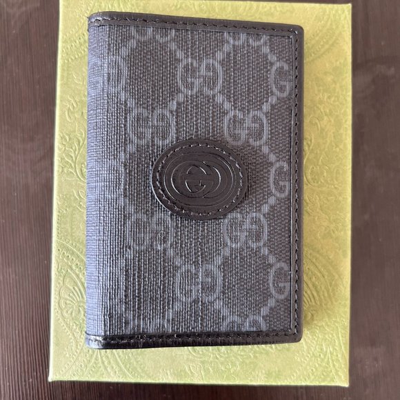 Gucci Gg Supreme Series Mini Men's Handbag (Crossbody) (Black) w/ wallet - Picture 3 of 4